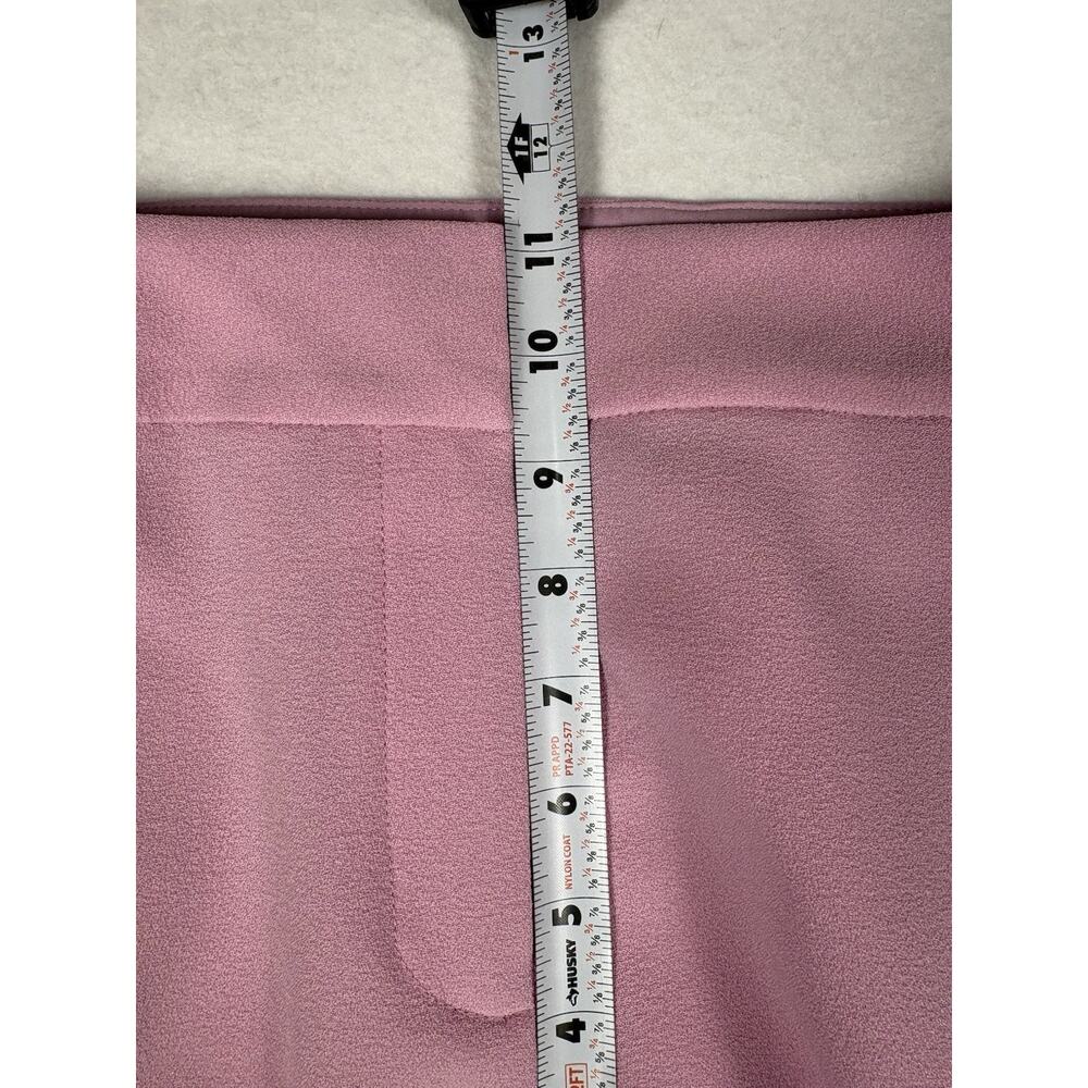 Tahari ASL Wide Leg Trouser Pants Size 10 Pink Macaroon Career Office Spring - Picture 13 of 16